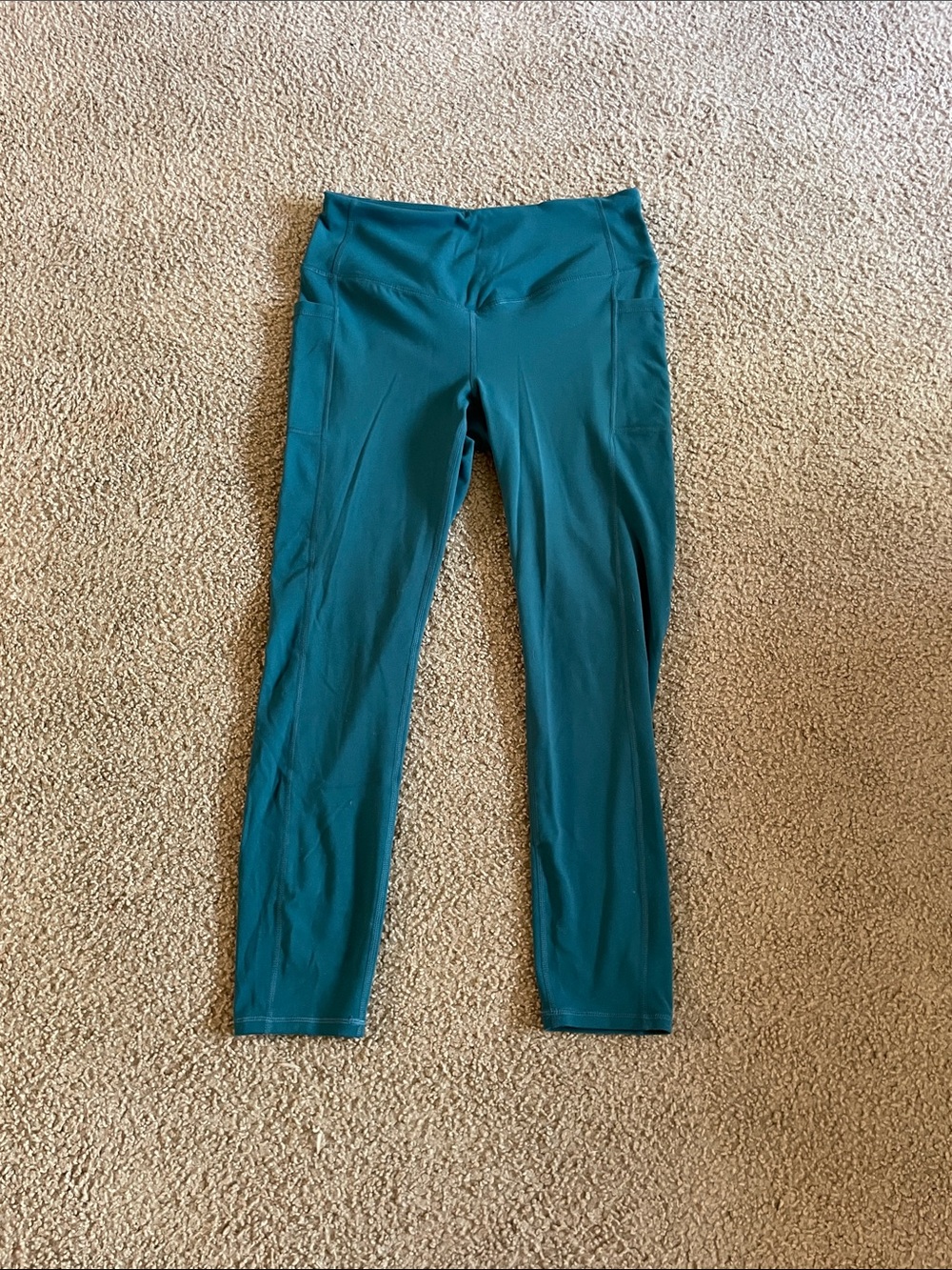 GAIAM Teal Green High-Waist Leggings